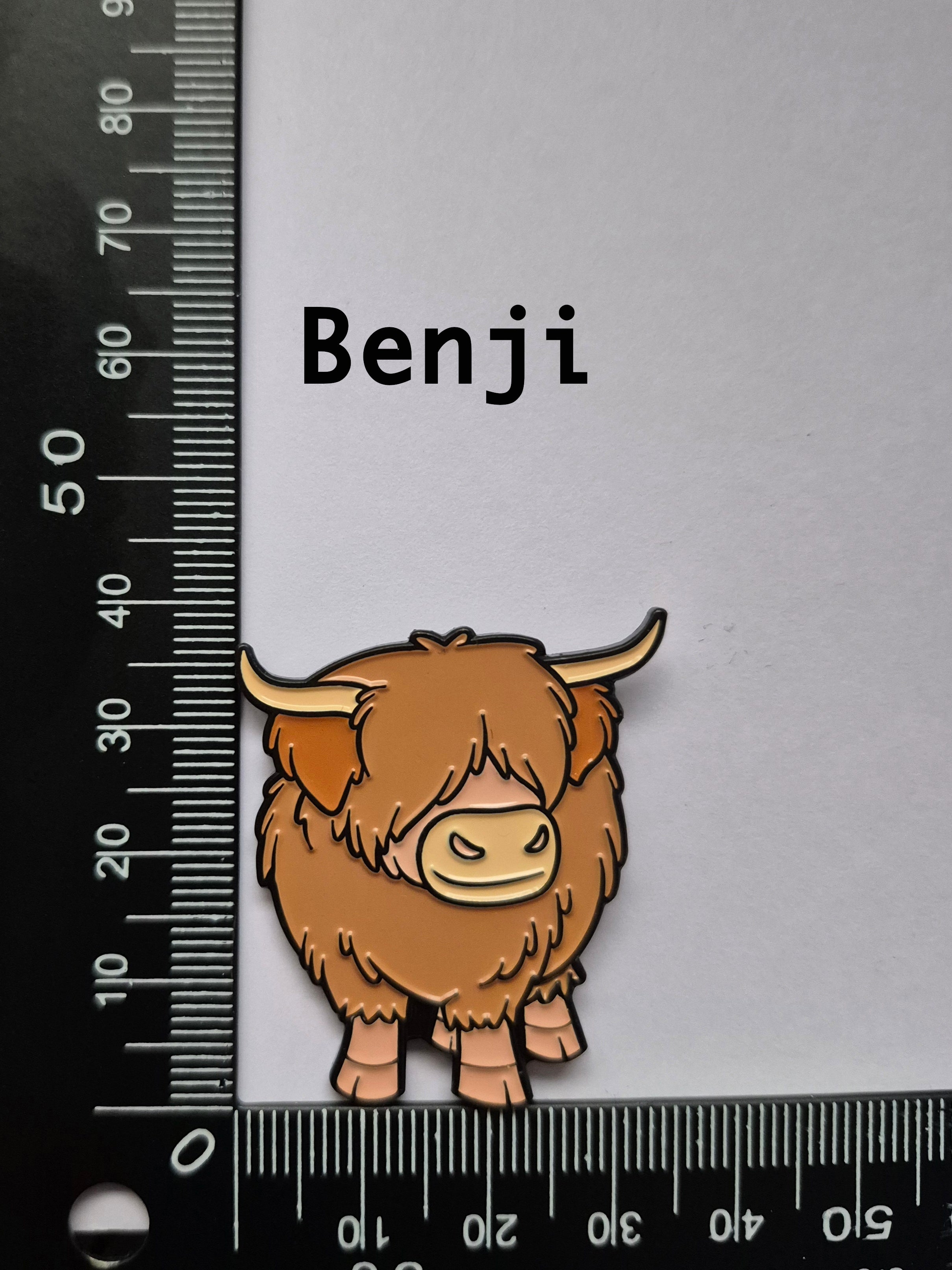Benji - Highland Cow Pin