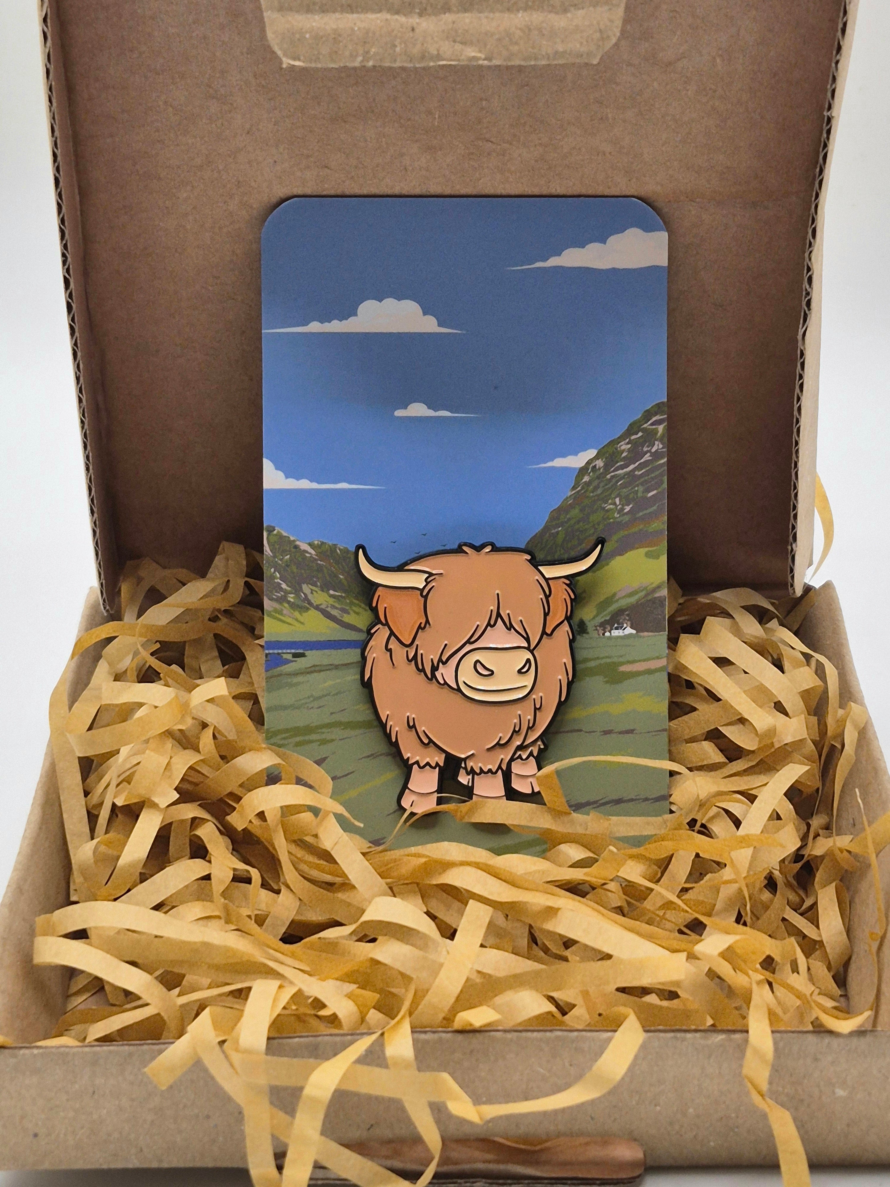 Benji - Highland Cow Pin