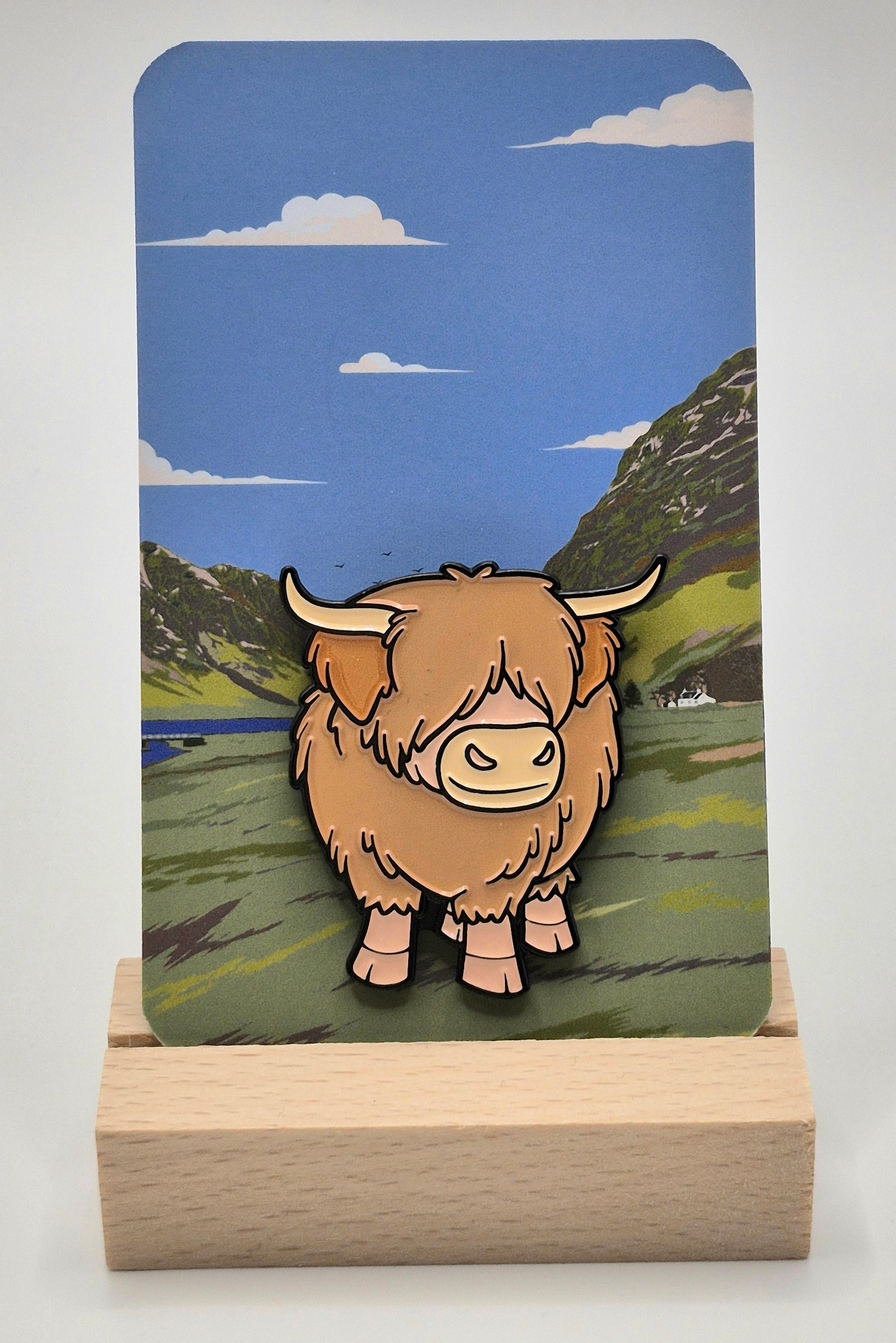 Benji - Highland Cow Pin