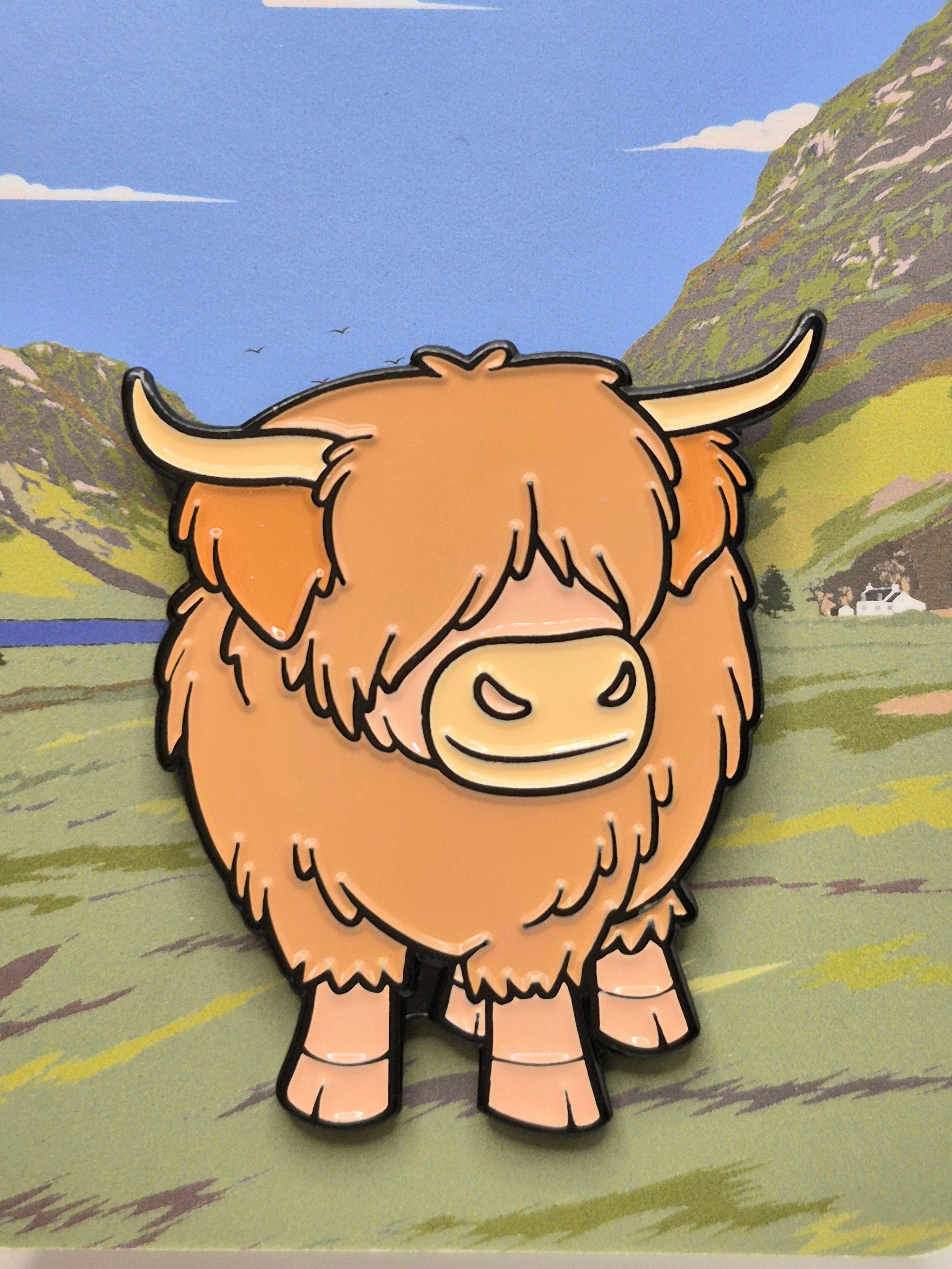 Benji - Highland Cow Pin