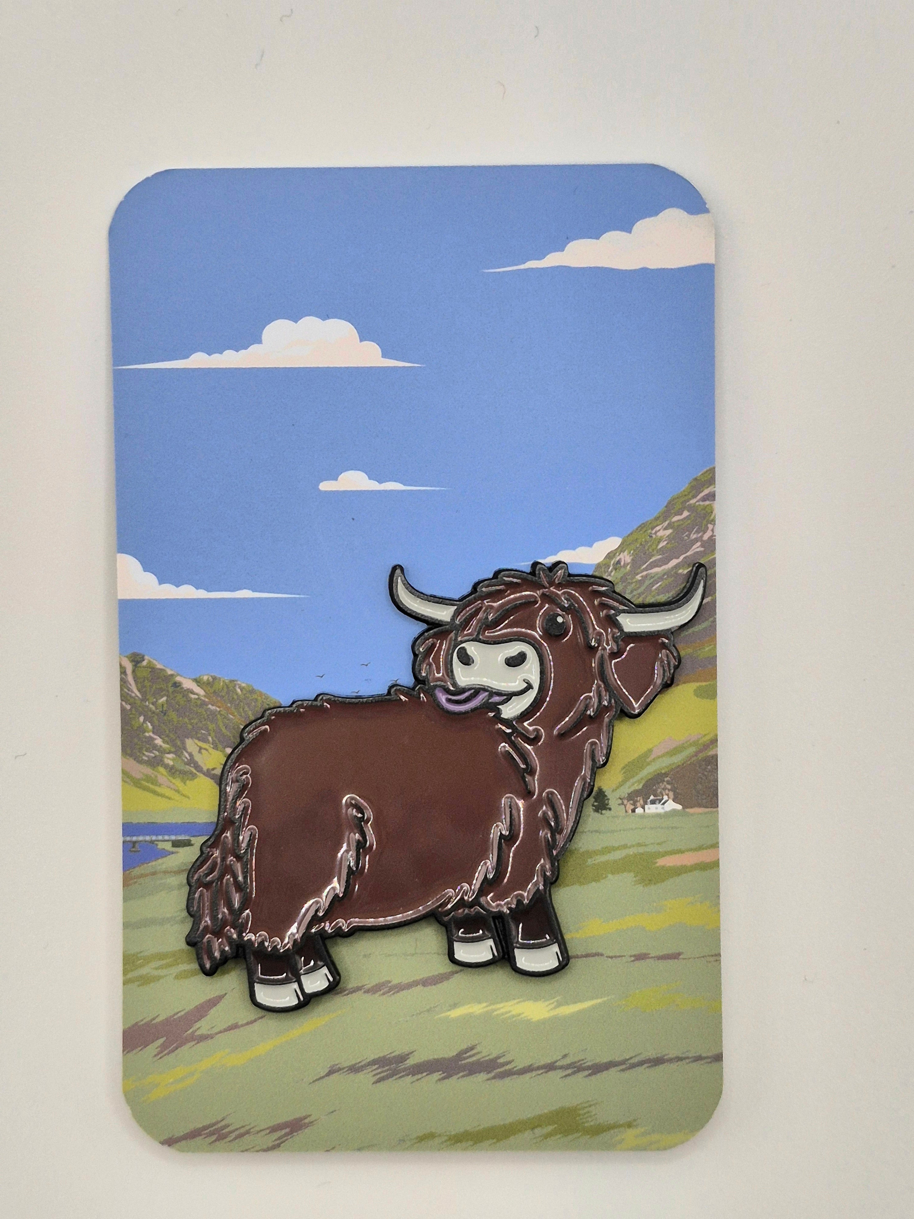 Isla - Highland Cow Pin