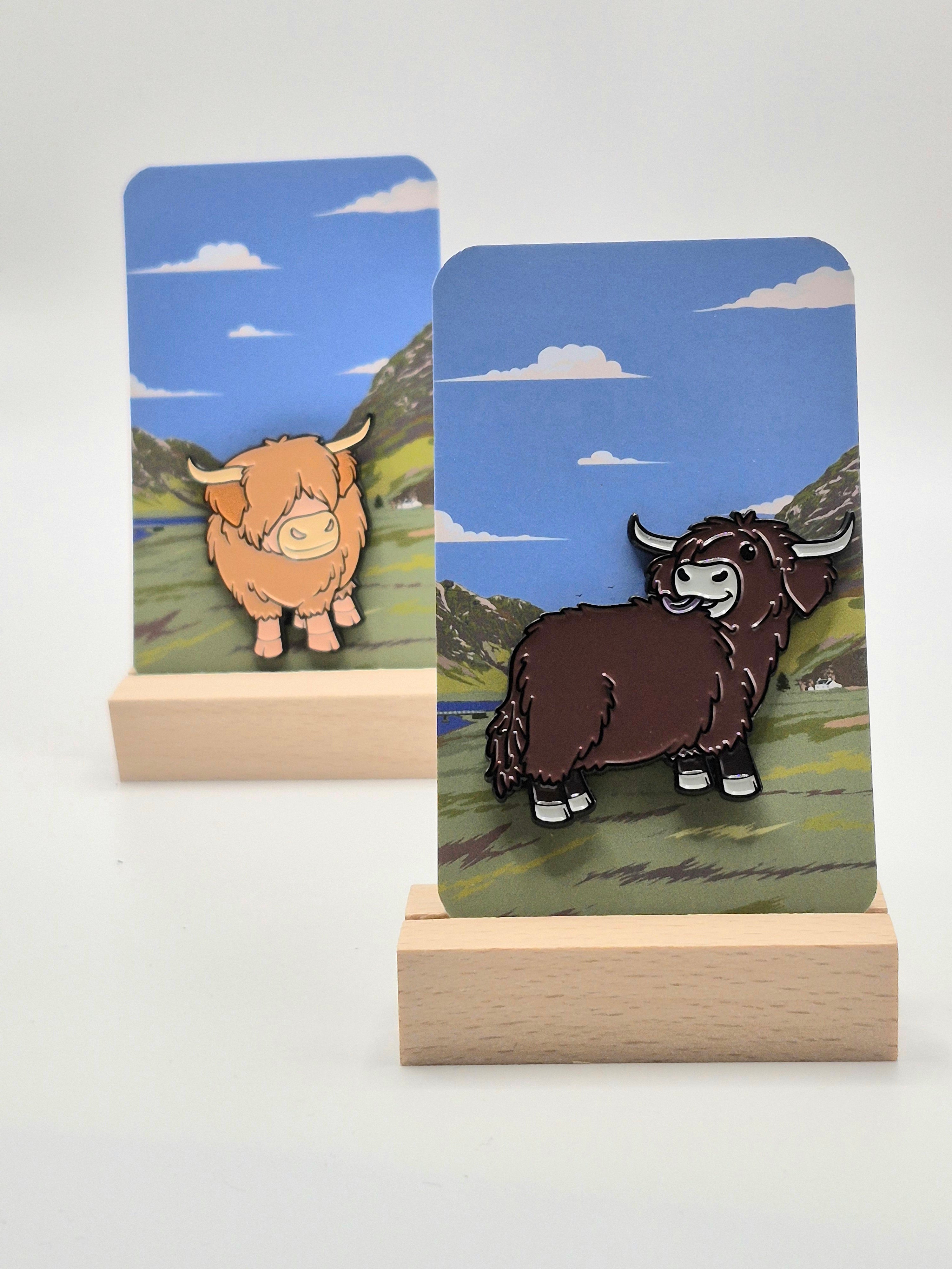 Isla - Highland Cow Pin