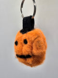 Pumpkin Needle-Felted Bag Charm