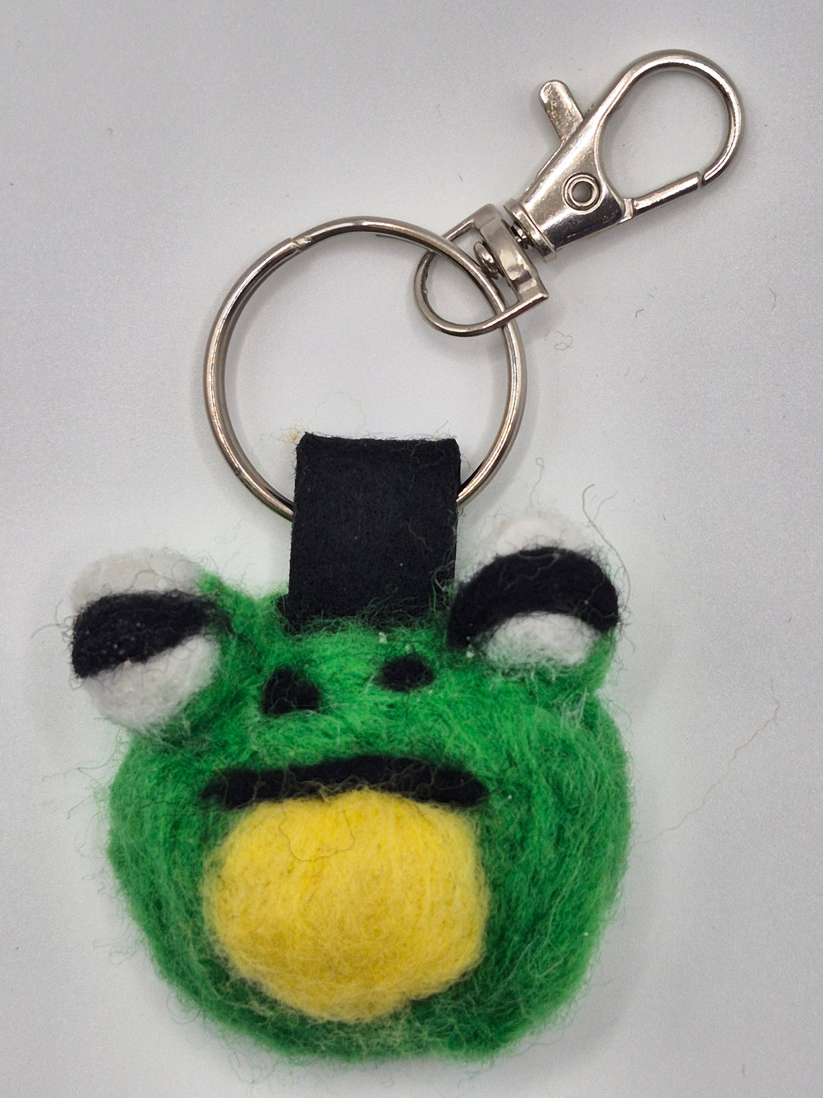 Grumpy Frog Bag Charm