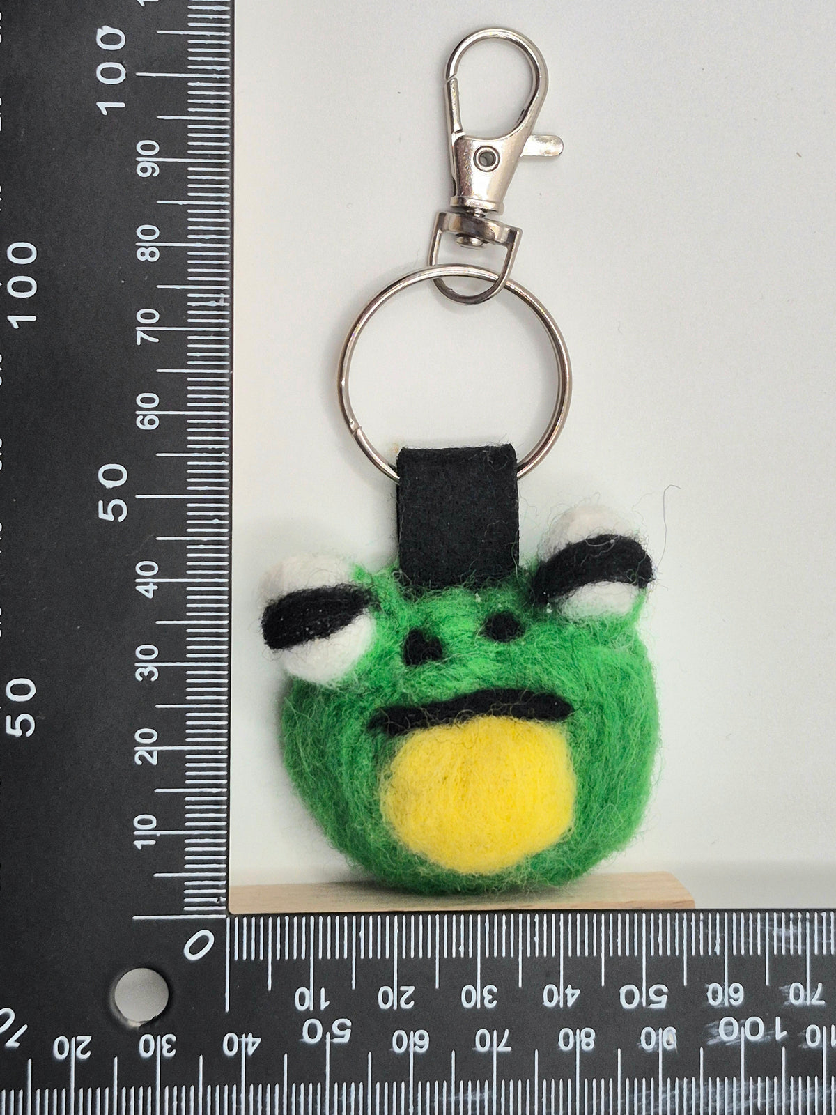 Grumpy Frog Bag Charm