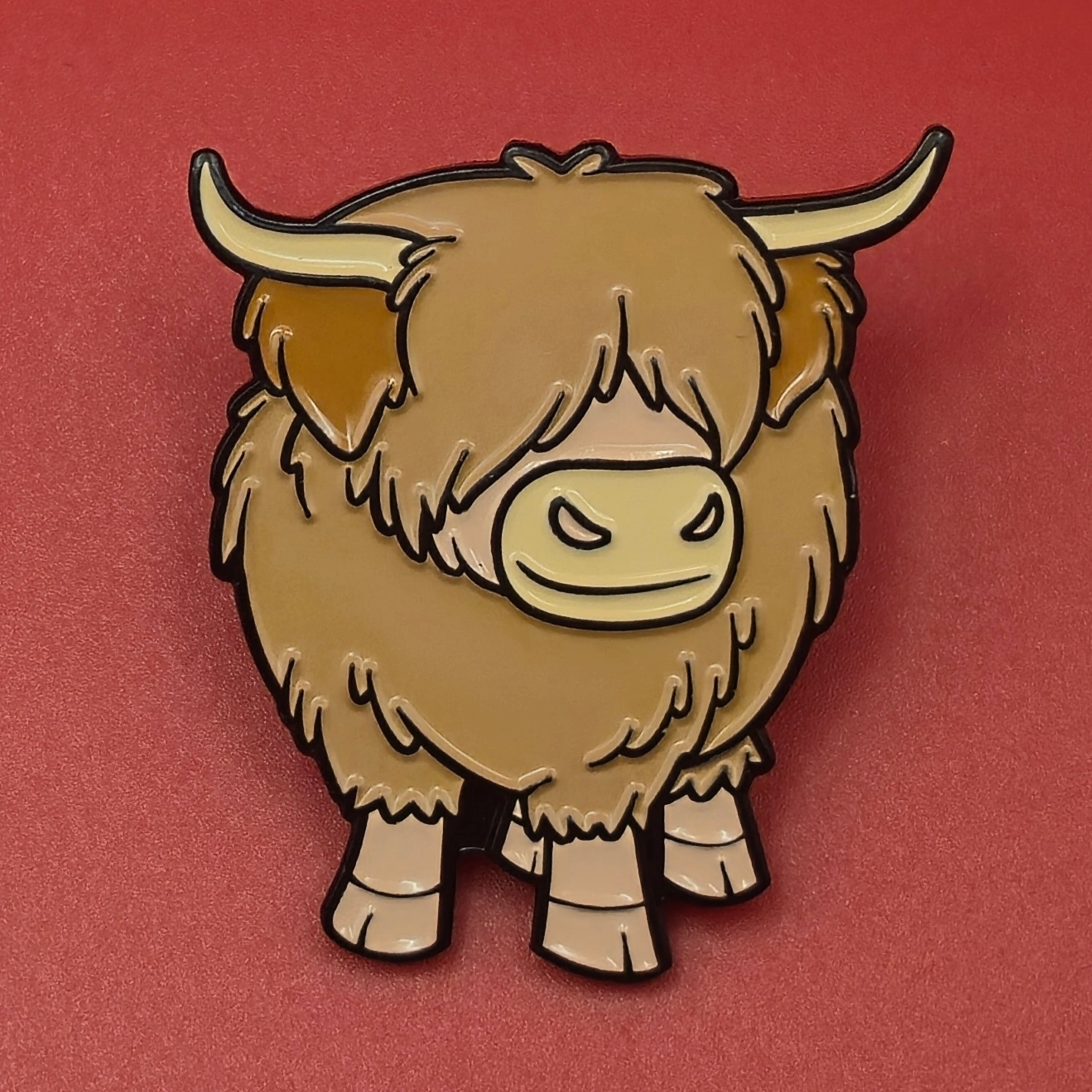 Benji - Highland Cow Pin