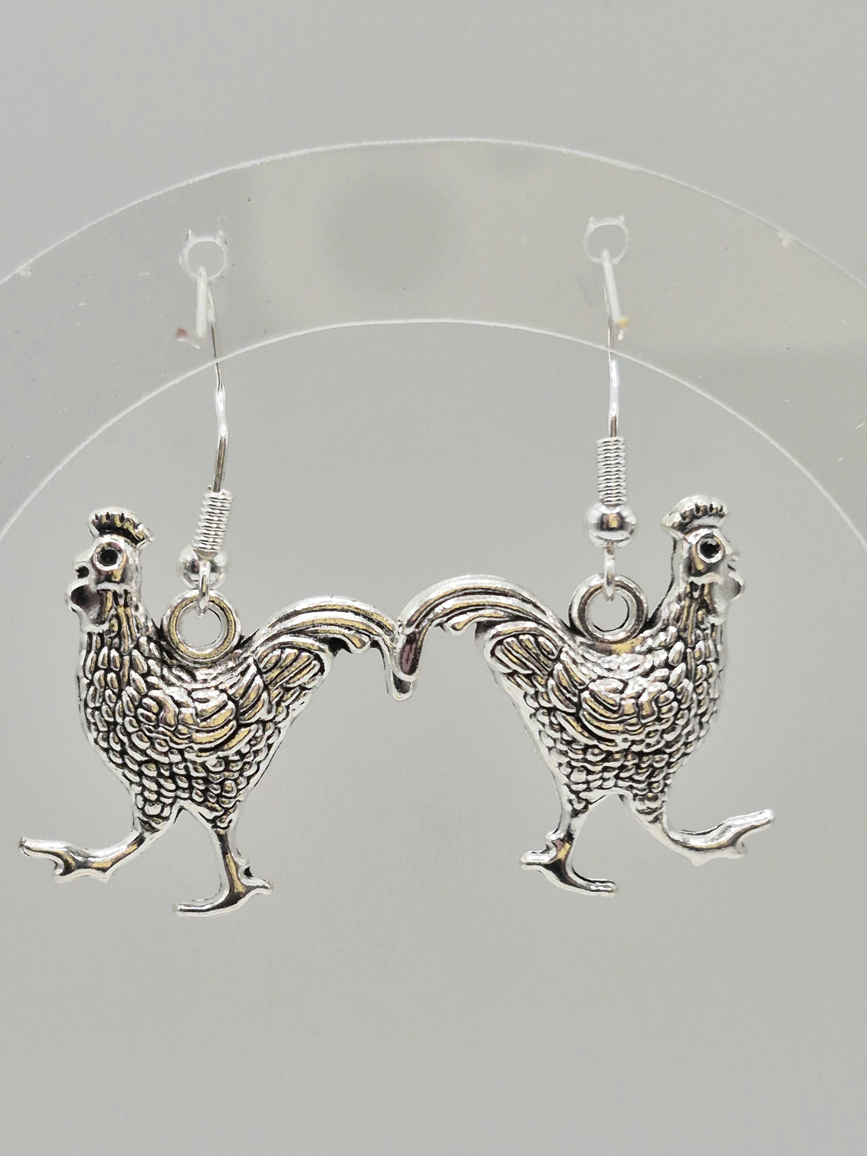 Chicken Earrings