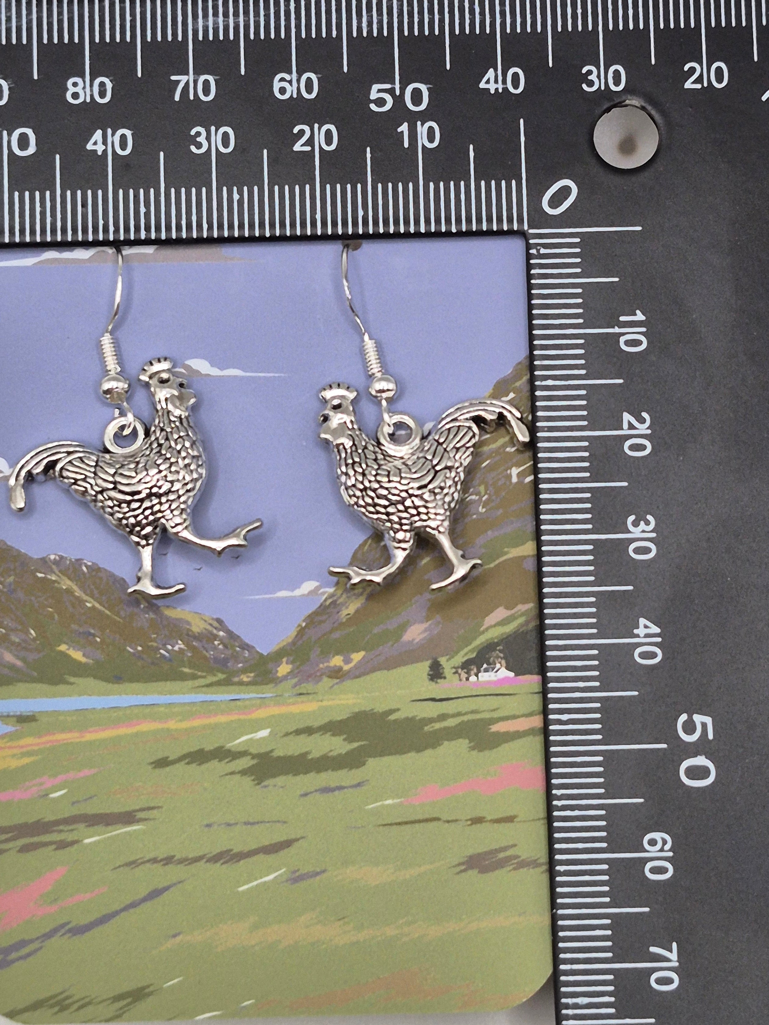 Chicken Earrings