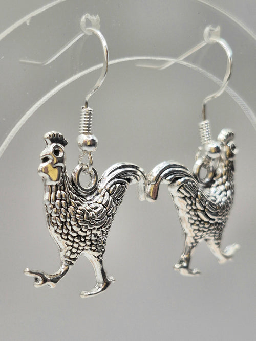 Chicken Earrings