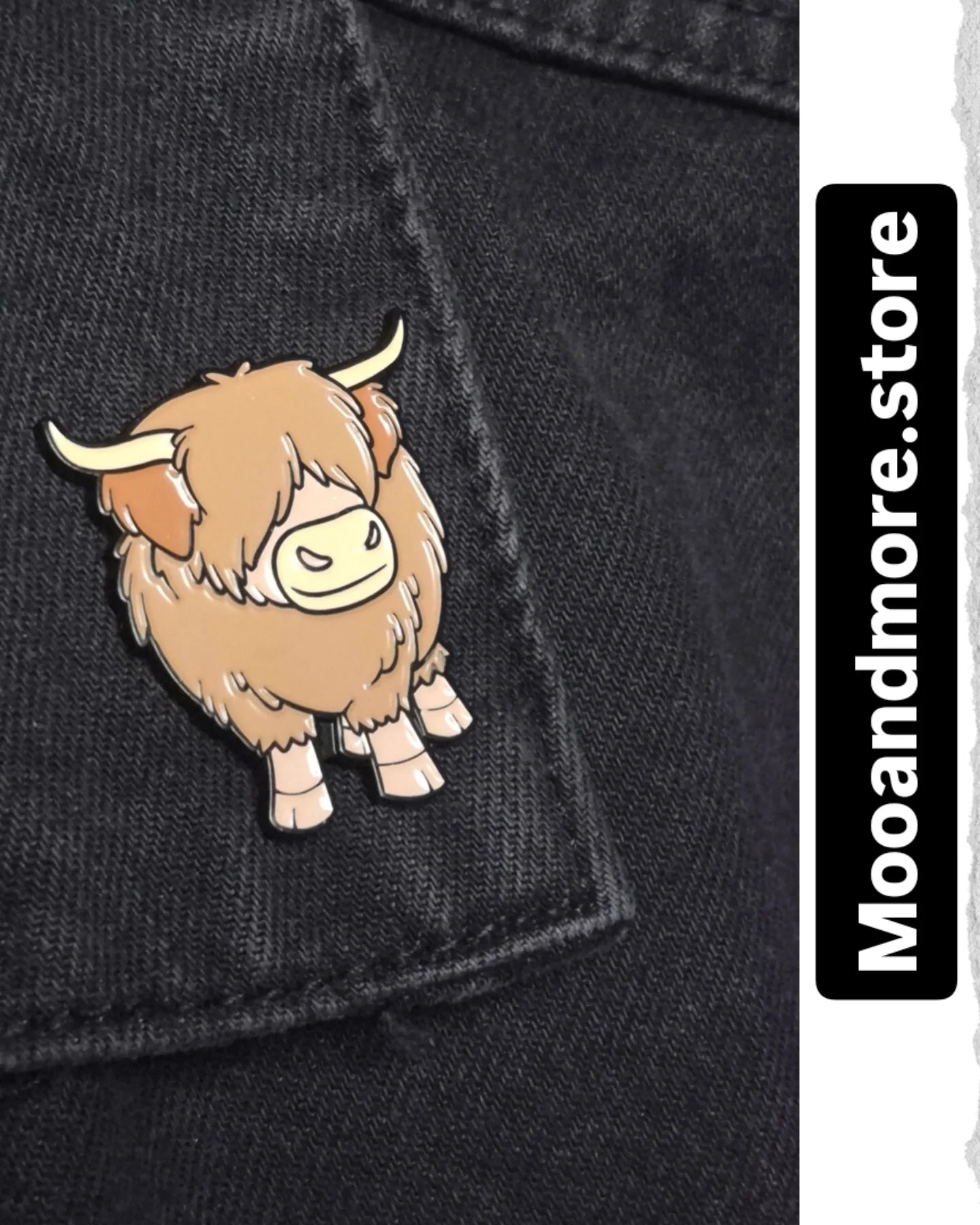 Benji - Highland Cow Pin