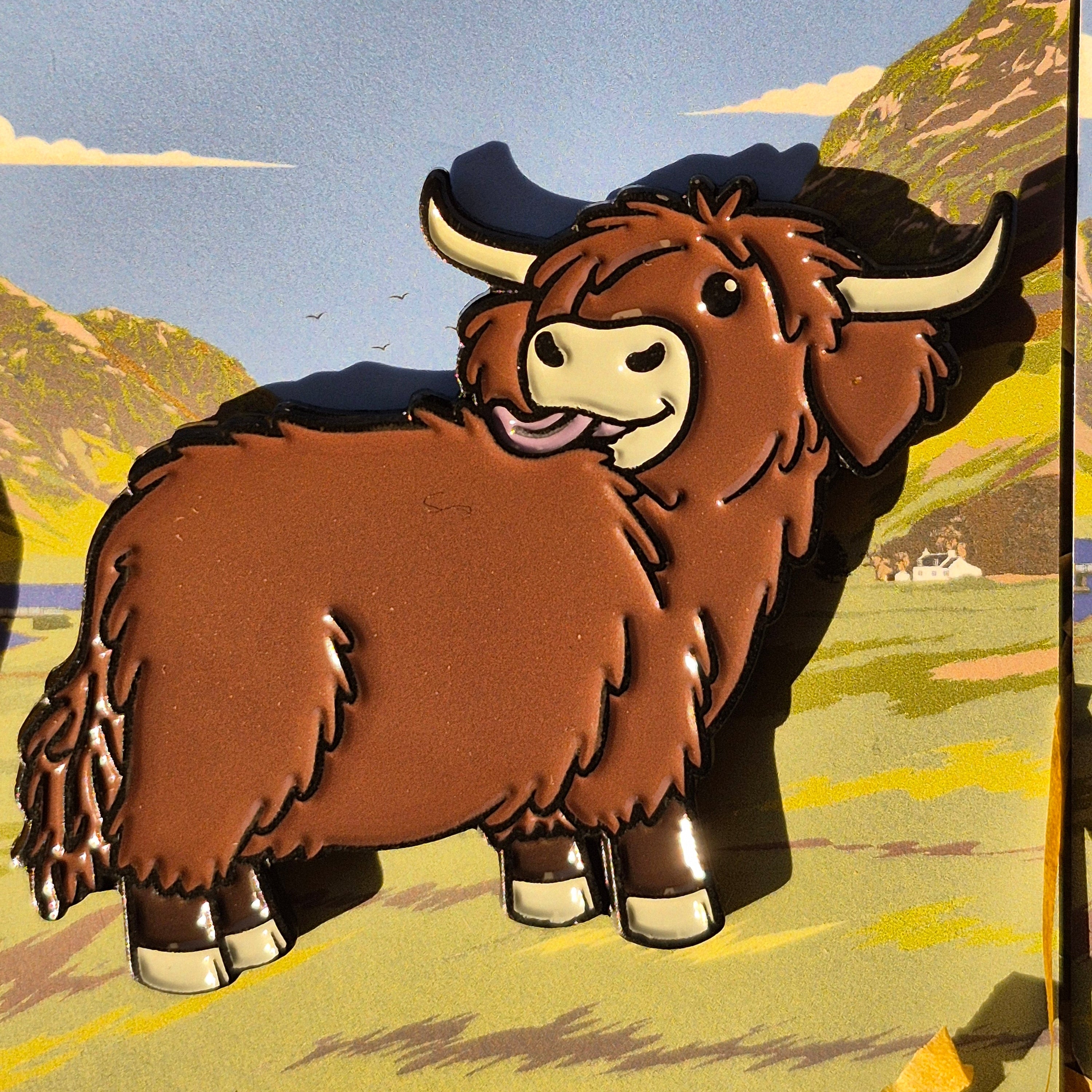 Isla - Highland Cow Pin